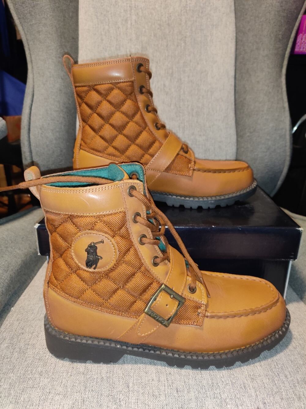 Ralph Lauren Polo Ranger Hi II Boots Junior Size 5 Women's Size 6.5